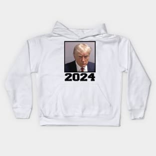 Trump 2024 Mugshot Kids Hoodie